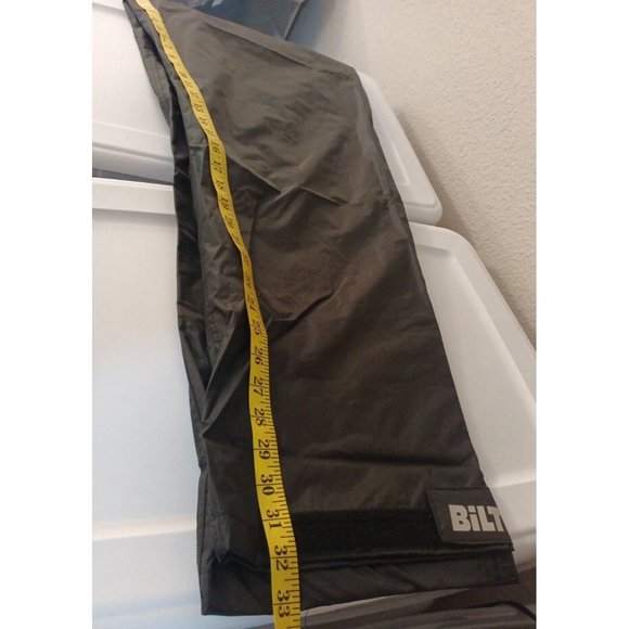Nwt Men's Bilt Black Monsoon Over Pant Elastic Waist Water Resistant Medium - Picture 9 of 9